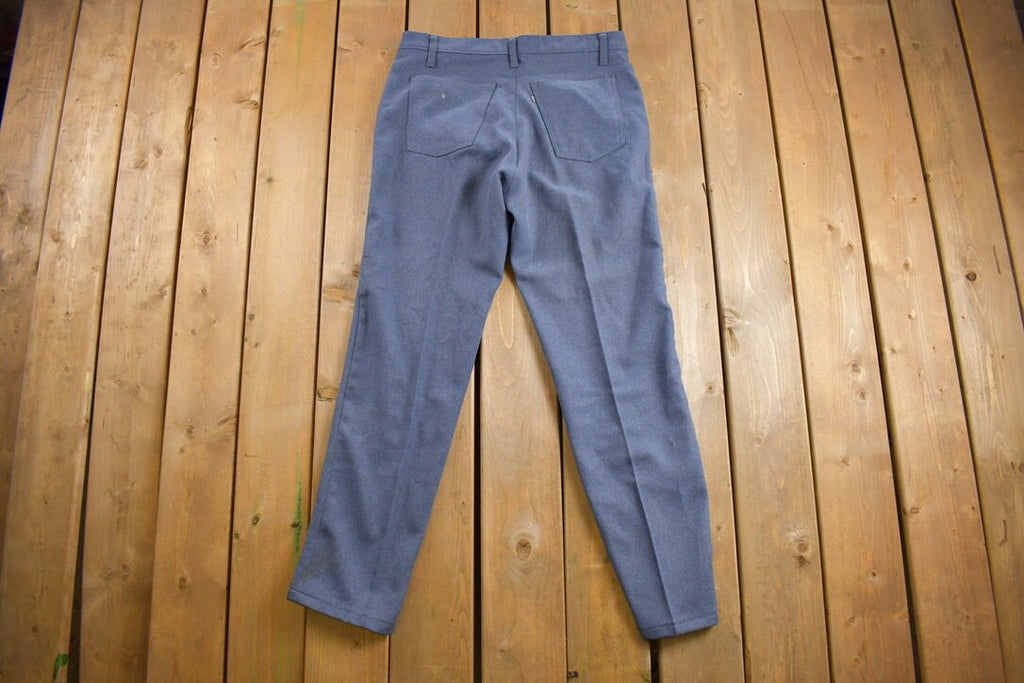 Vintage 1970s Levi's Pleated Polyester Pants Size 34 x 32