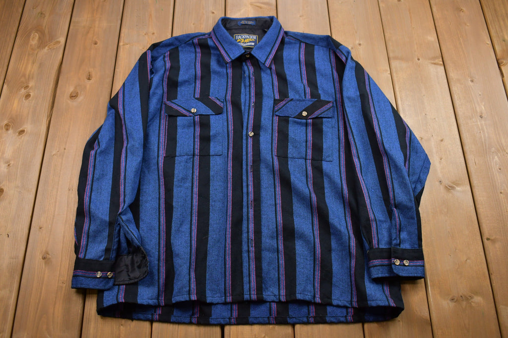 Vintage 1980s Backpacker Button Up Shirt
