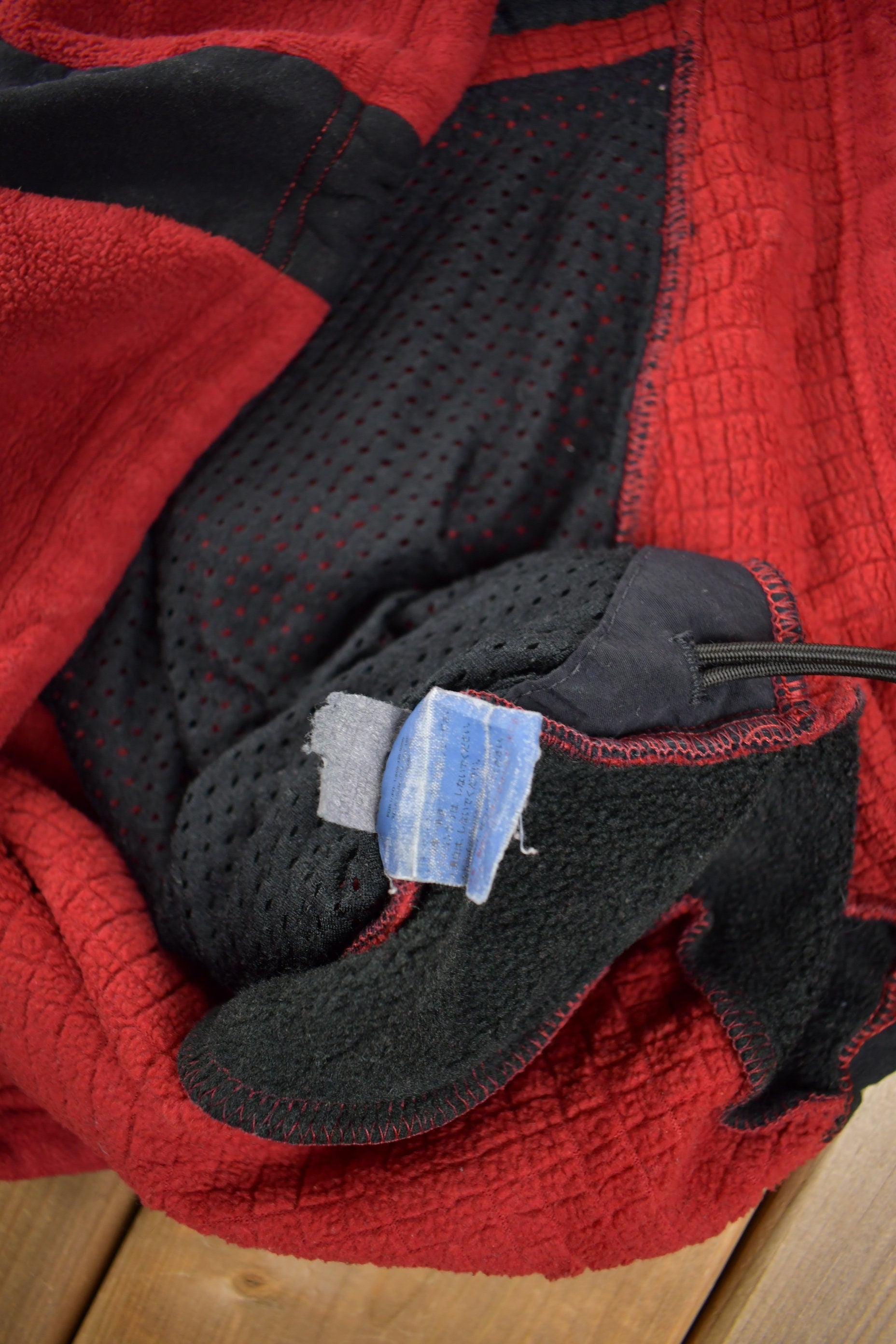 Vintage 1990s Patagonia Red Fleece Zip Up Sweater