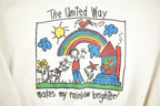 Vintage 1990s The United Way Of Stratford-Perth Fruit Of The Loom Graphic Crewneck Sweatshirt