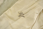Vintage 1970s Beth Glaser Embroidered Full Length White Fox Fur Coat Women's Large /