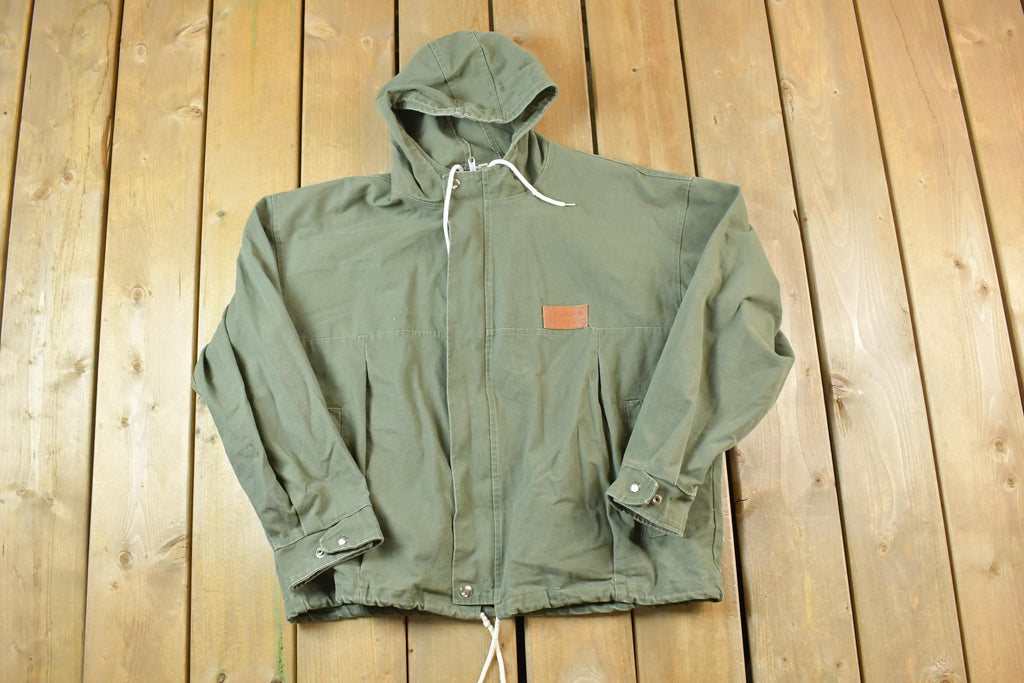 Vintage 1990s Beach Island Company Light Canvas Spring Jacket