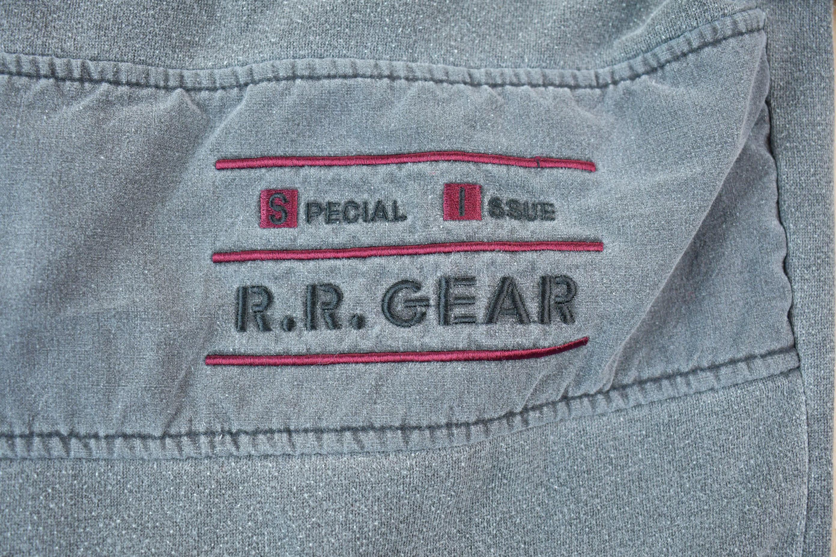 Vintage 1990s Fleece-Lined R.R. Gear Special Issue Embroidered Crewneck Sweatshirt