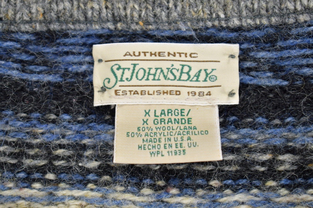 Vintage 1990s St Johns Bay Knit Crewneck Sweater