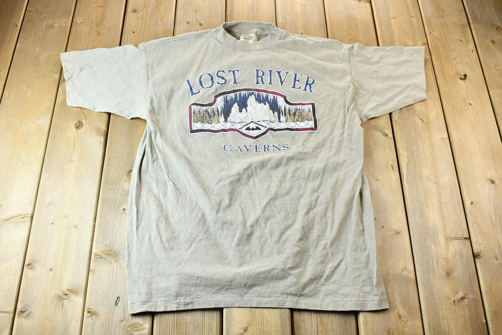Vintage 1990s Lost River Caverns Souvenir Cave Graphic Travel T-Shirt