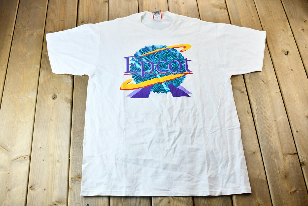 Vintage 1990s Walt Disney World Epcot Dome Graphic T-Shirt