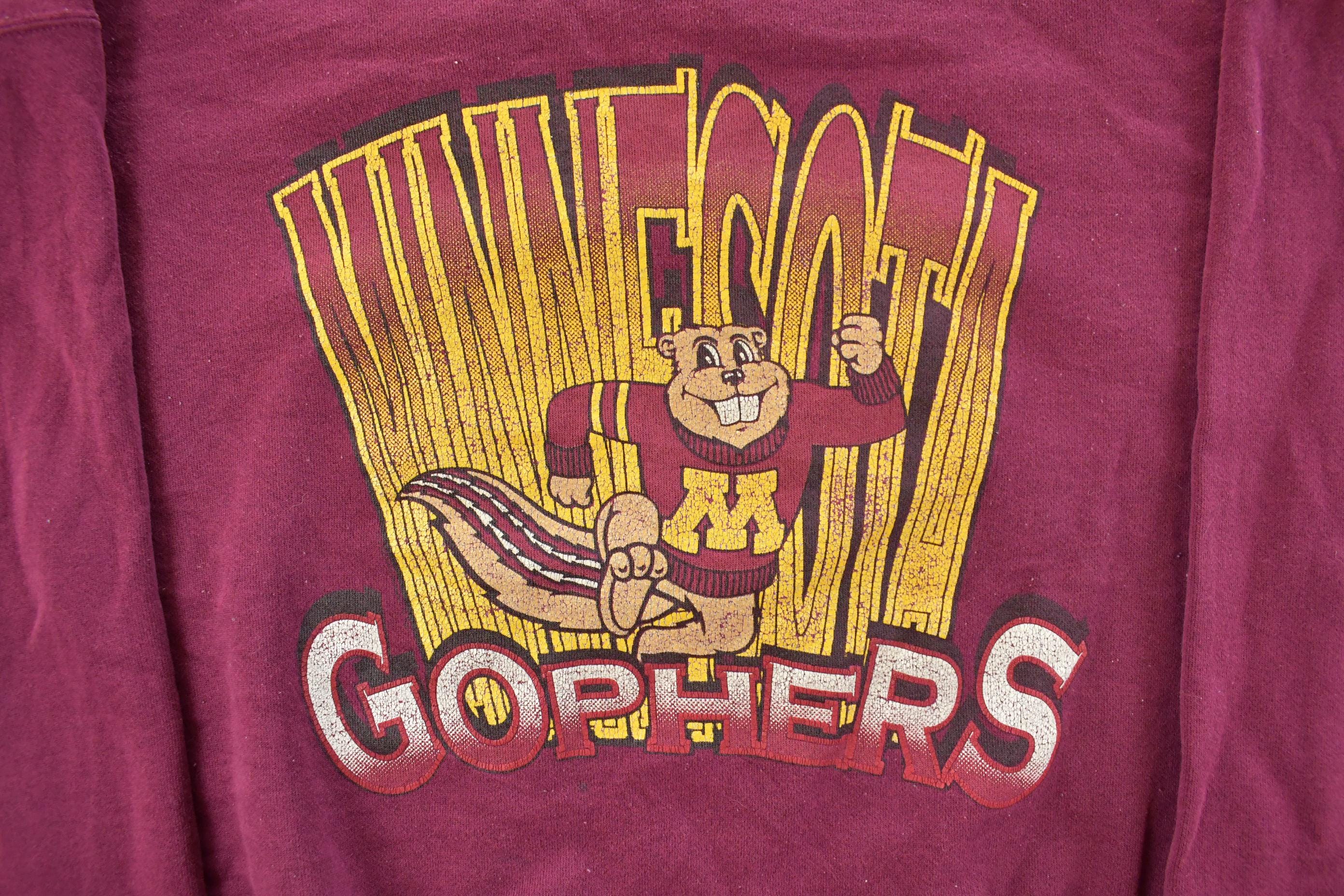Vintage 1990s University of Minnesota Golden Gophers Crewneck Sweatshirt Men's 2XL