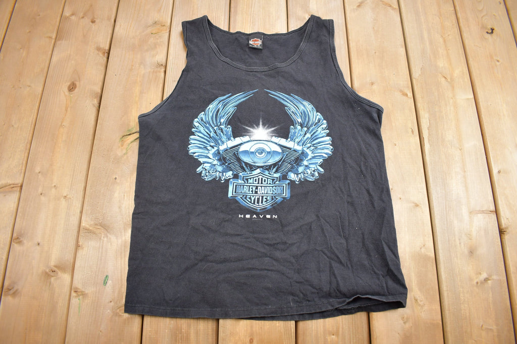 Vintage 1998 Harley Davidson Heaven Las Vegas Nevada Graphic Tank Top