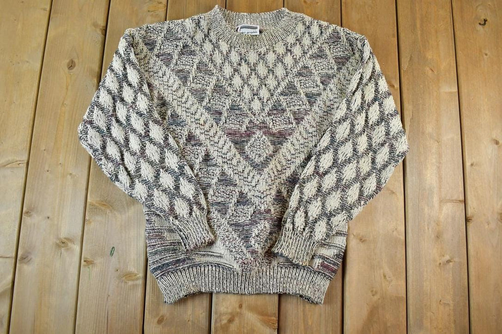 Vintage 1990s Sweater Graphix Knit Crewneck Sweater