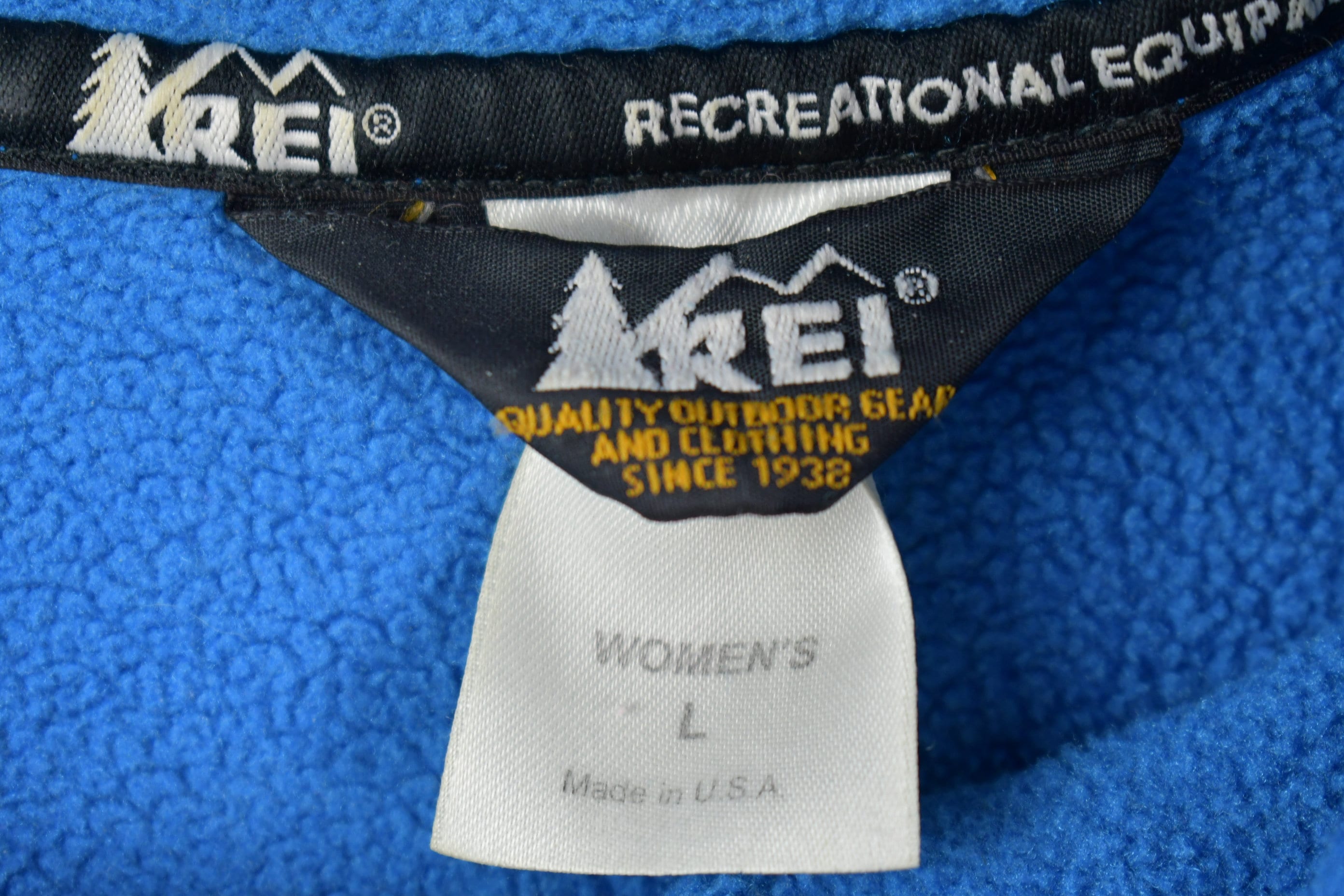 Vintage 1990s REI Full Zip Fleece Sweatshirt