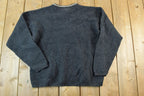 Vintage 1990s Eddie Bauer Knit Abstract Pattern Crewneck Sweater Mens Large  90s Crewneck  Preppy Knits  Wool Blend  Cotton Blend