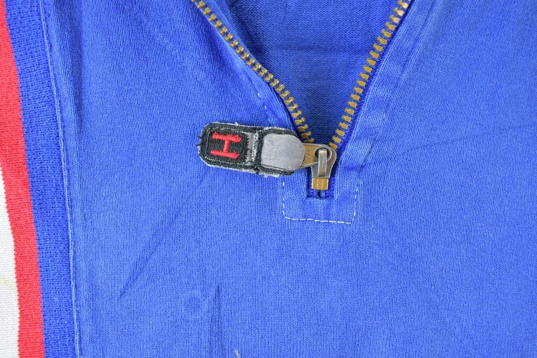 Vintage 1990s Tommy Jeans Quarter Zip Collared Crewneck Sweatshirt