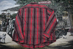 Vintage 1980s Plaid Button Up Shirt /