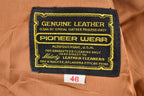 Vintage 1970s Pioneer Wear Leather South Western Blazer