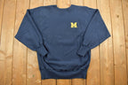 Vintage 1990s University of Michigan Embroidered Champion Crewneck Sweatshirt