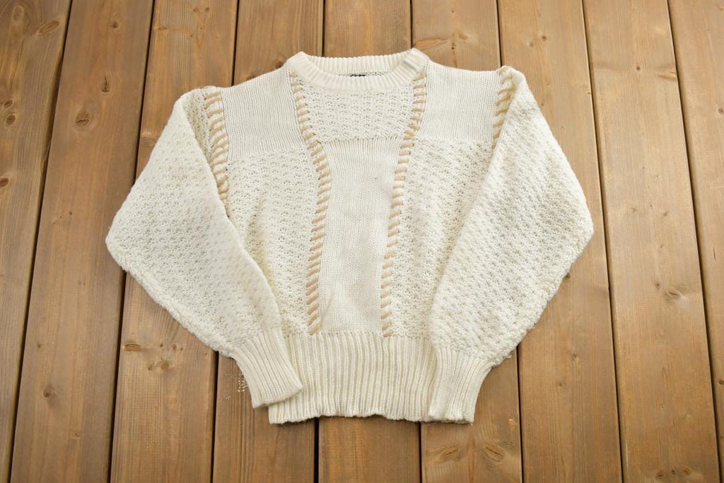 Vintage 1990s Coco Loco Loose Knit Crewneck Sweater