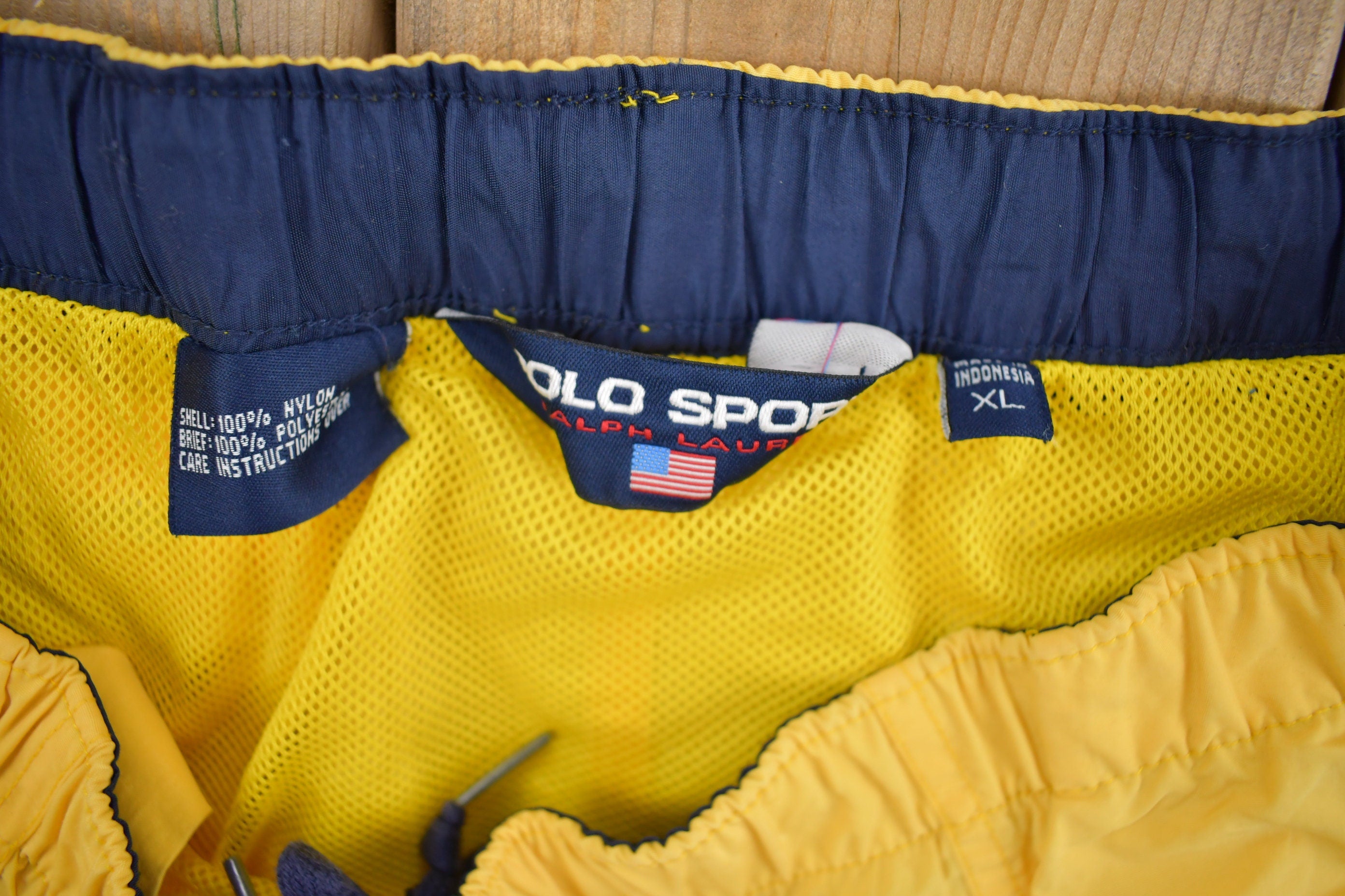 Vintage 1990s Polo Sport Ralph Lauren Swim Shorts Size XL