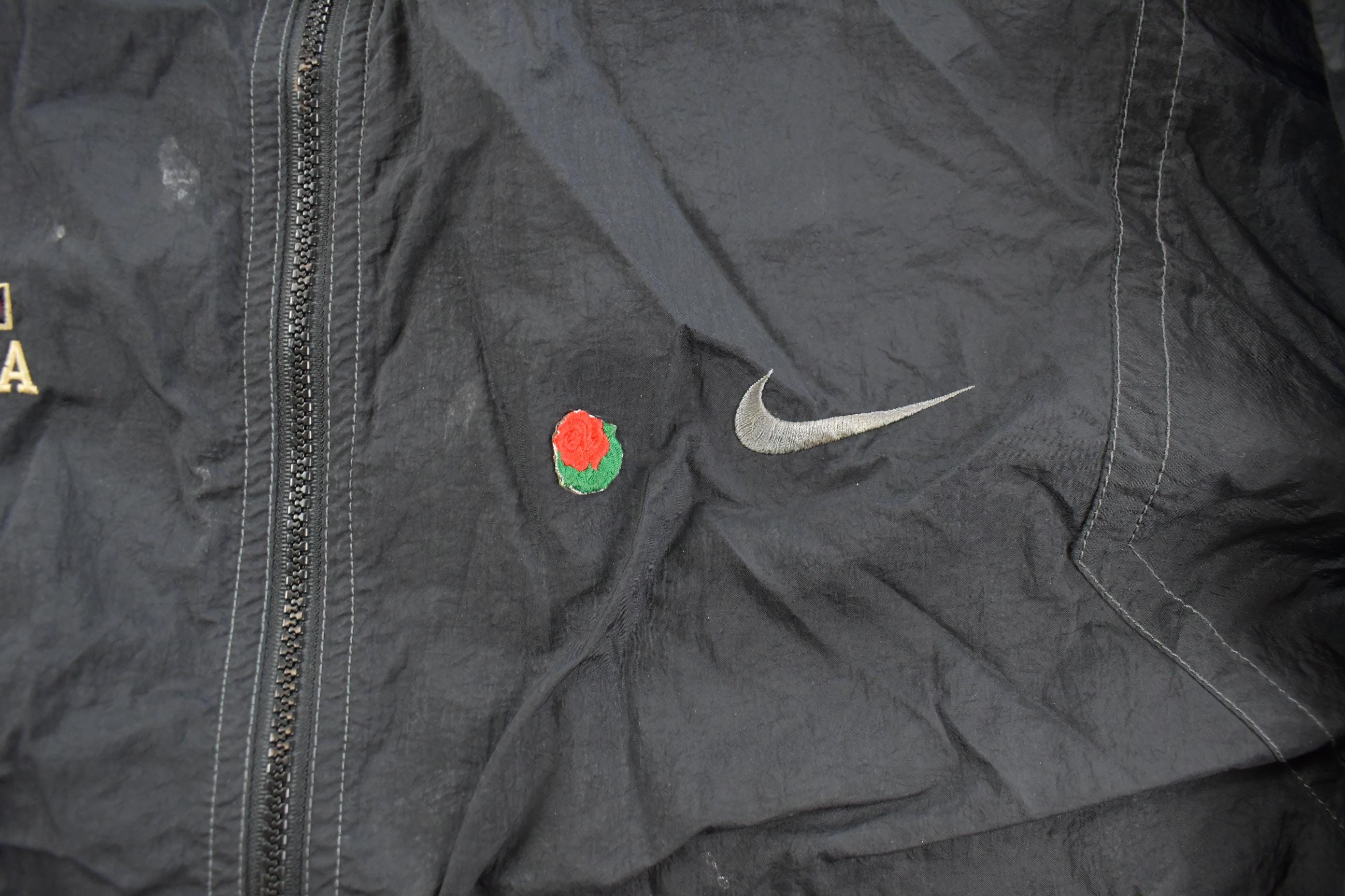 Vintage 1990s University of Minnesota Nike Full Zip Windbreaker Men's 2XL