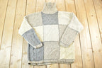 Vintage 1990s Jones New York Knit Abstract Pattern Crewneck Sweater Mens XL