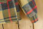 Vintage 1980s Lakewood Sherpa Lined Wool Flannel Shirt Jacket Men's Large