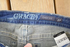 Vintage Deadstock Y2K Grace LA Bedazzled Low Rise Jeans Women's Size 27 x 32