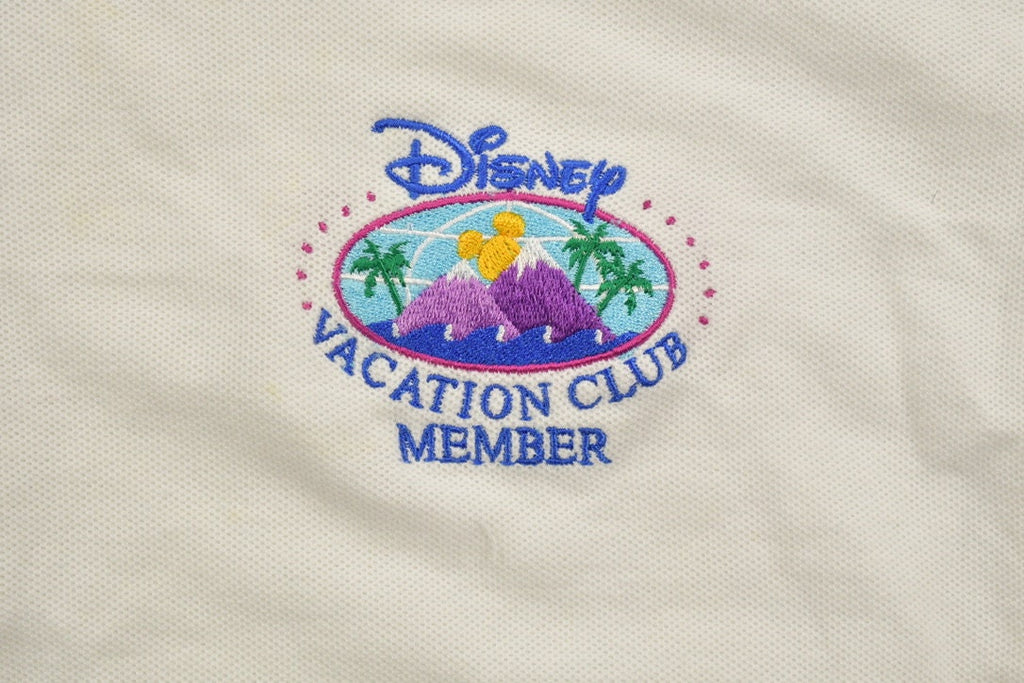 Vintage 1990s Disney Vacation Club Member Embroidered Polo Shirt