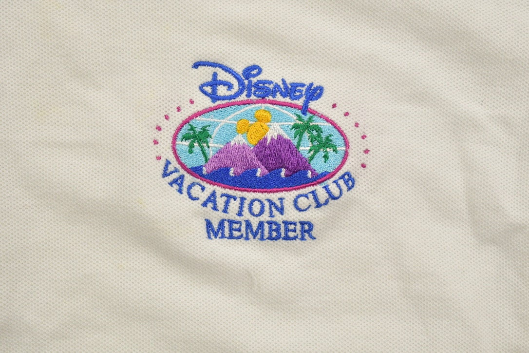 Vintage 1990s Disney Vacation Club Member Embroidered Polo Shirt