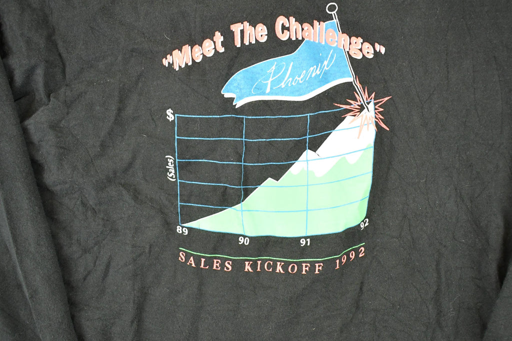 Vintage 1994 Sales Kickoff Graphic Print Crewneck Shirt Men's L