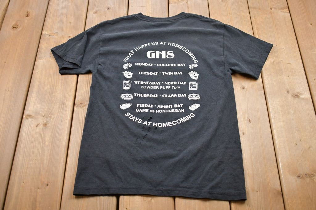 Vintage 1990s What Happens At Homecoming Graphic T-Shirt