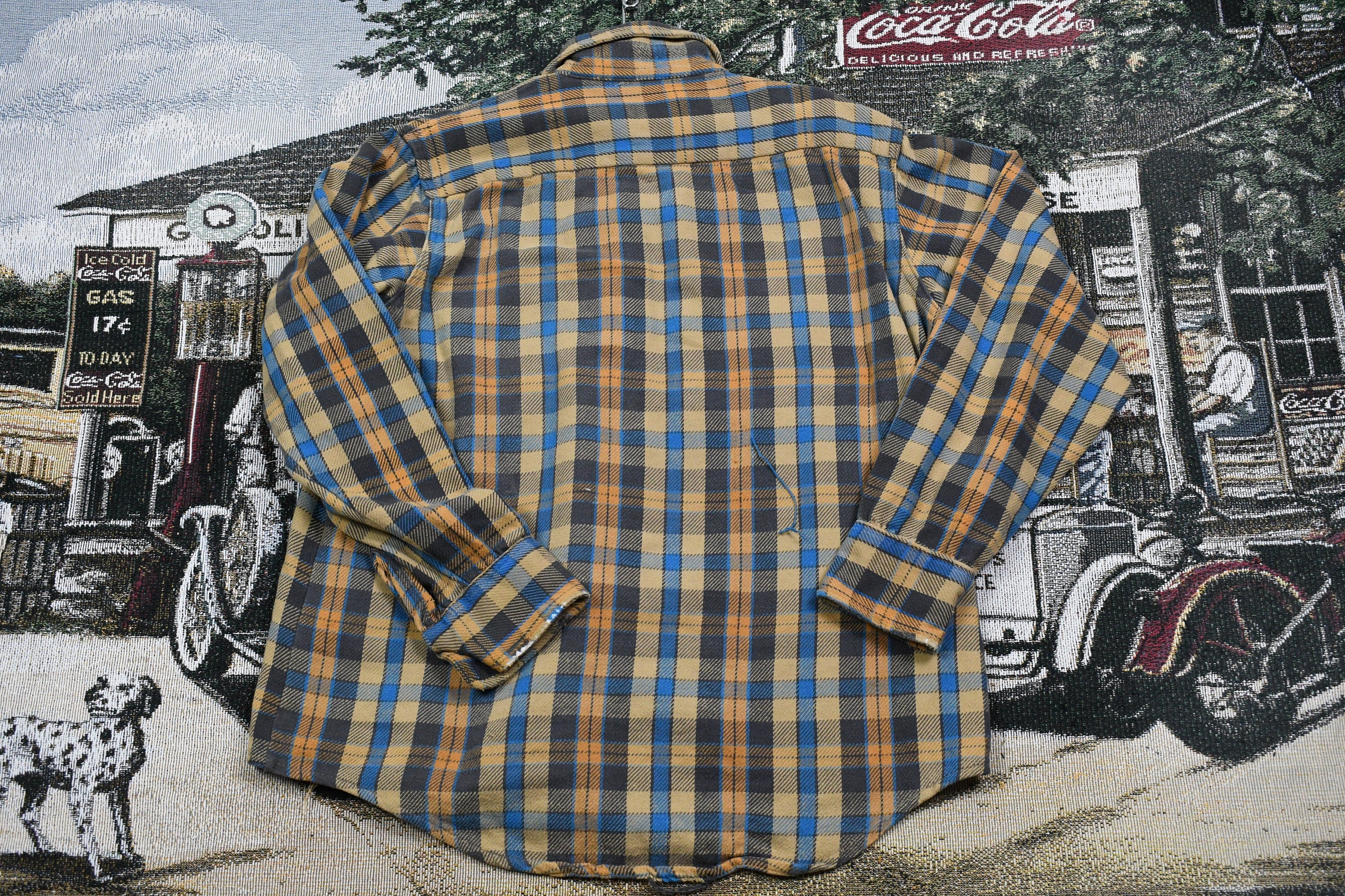 Vintage 1990s Golden Key Collection Plaid Shirt