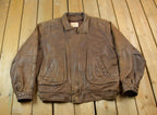 Vintage 1980s Georgetown Brown Leather Jacket