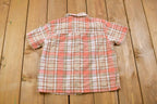 Vintage 1990s Children's Keren Hart Plaid Button Up Shirt