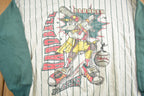 Vintage 1980s Hardball Slugger Graphic Hoodie Made In USA