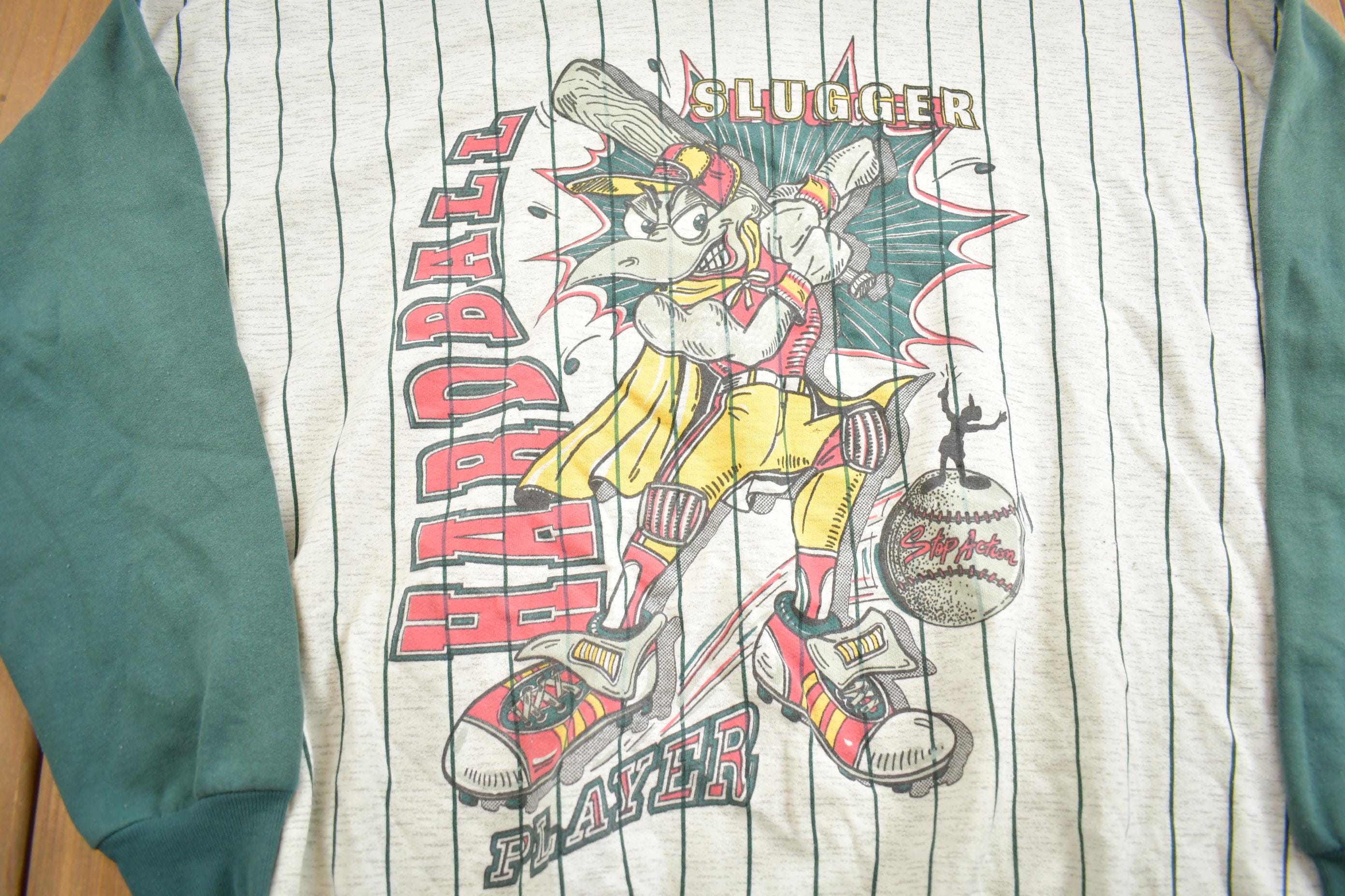 Vintage 1980s Hardball Slugger Graphic Hoodie Made In USA