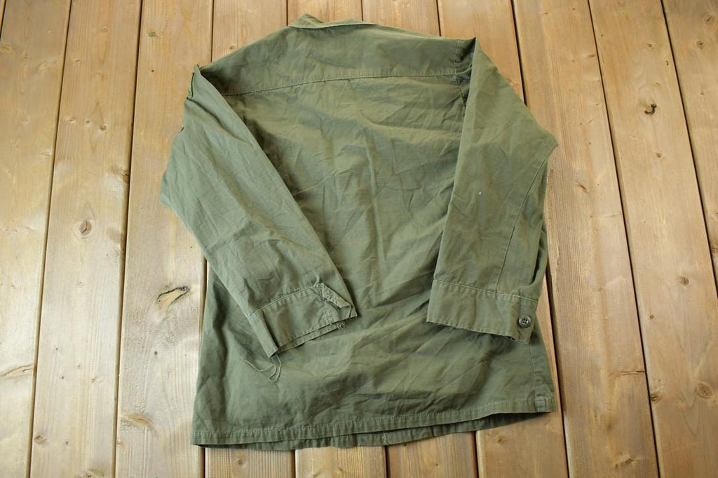 Vintage Military Button Up Shirt