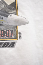 Vintage 1990s Nimitz Field 1940-1997 Fighter Jet Graphic T-Shirt