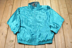Vintage 1990s Floral All Over Print Reversible Windbreaker Jacket