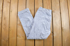 Vintage 1970s Pleated Striped Trousers Size 34 x 29