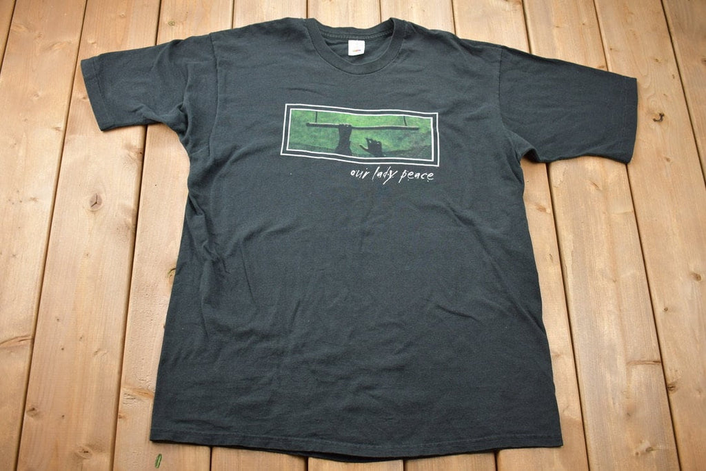 Vintage 1990s Our Lady Peace Clumsy Band Graphic T-Shirt / Streetwear Retro Style / Single Stitch / Made In USA / 90s Graphic Tee
