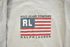 Vintage 1990s Polo Jeans Co Flag Crewneck Sweatshirt Men's Small