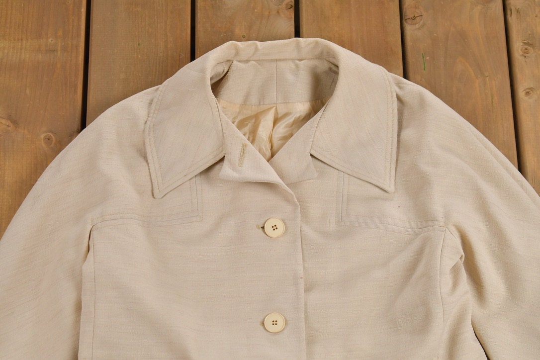 Vintage 1980s Light Trench Coat