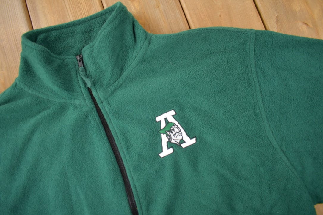 Vintage 1990s Embroidered"A" Collegiate Fleece Sweater Size XL