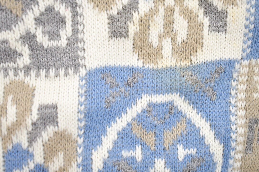 Vintage 1990s Alfred Dunner Knitted Collared Sweater /