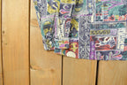 Vintage 1980s Functionals All Over Print Abstract Button Up Shirt Women's M