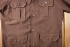 Vintage 1970s Levi's Panatela Tops Brown Western Style Button Up Shirt Made in USA Size XL