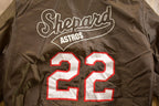 Vintage 1980s Shepard Astros Birdie Satin Bomber Jacket