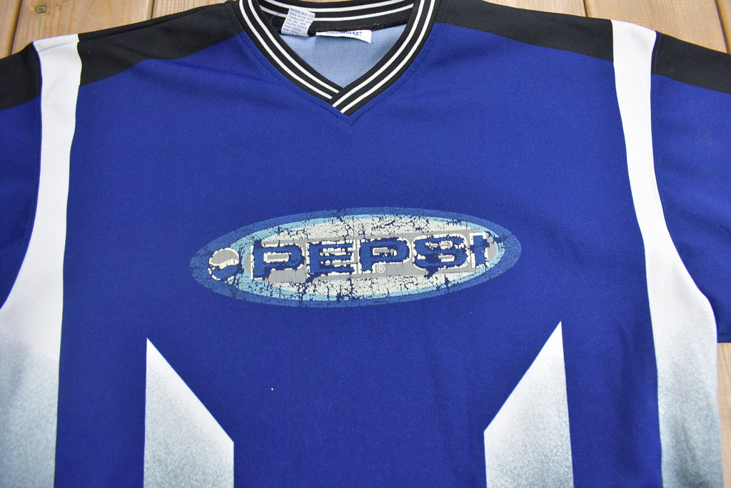 Vintage 1990s Pepsi Long Sleeve Graphic Jersey Shirt