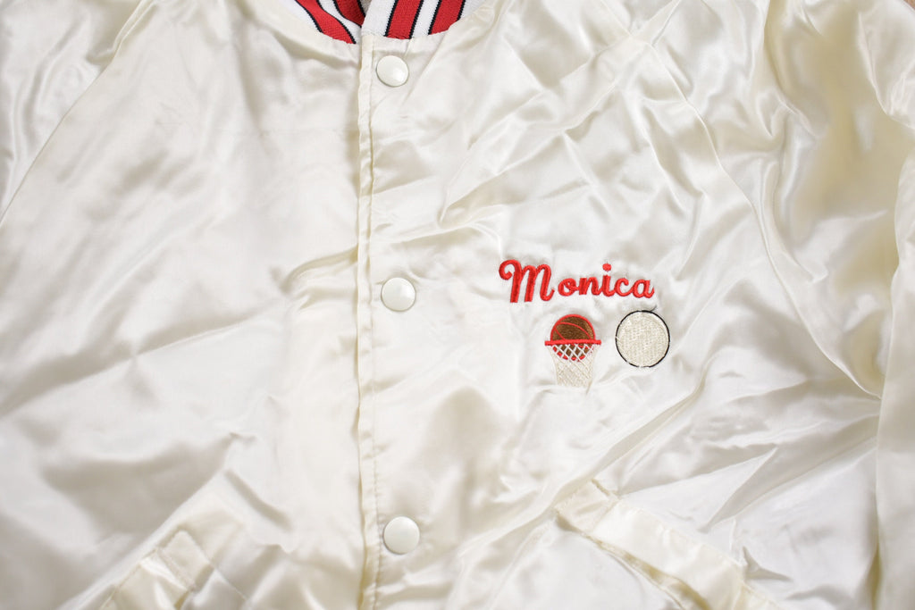 Vintage 1990s Pla-Jac Redwings Satin Bomber Jacket