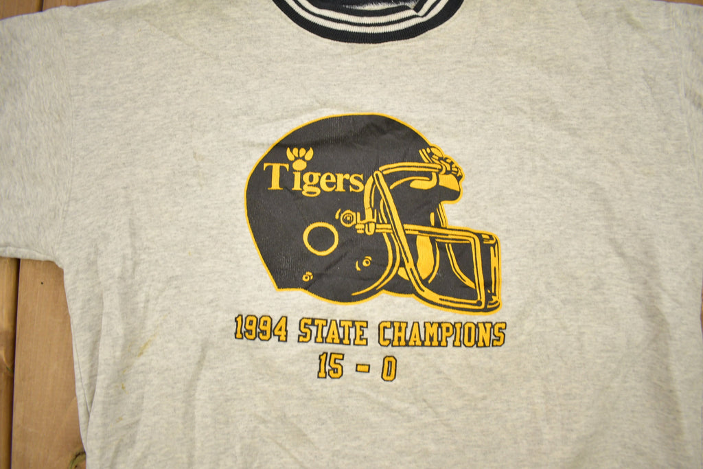 Vintage 1994 Tigers Southern Football State Champions Ring Crewneck Sweatshirt
