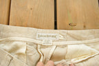 Vintage 1990s Banana Republic Linen Pleated Trousers Men's 36 x 30